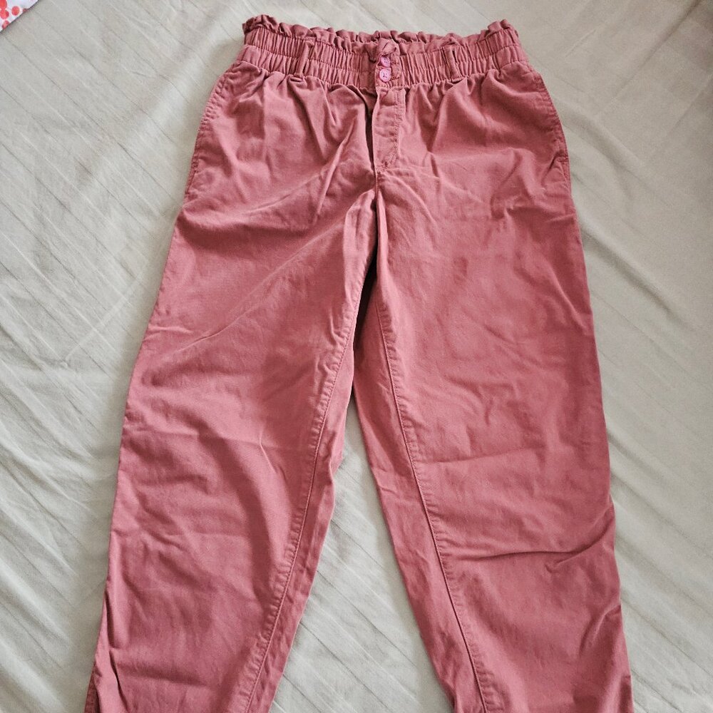 GAP Smocked Khakis Rose Colour